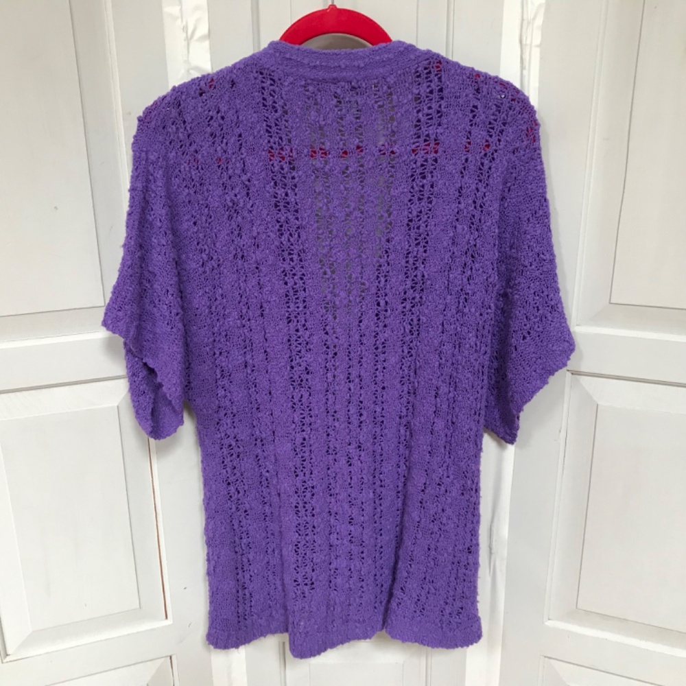 WindiRiver Purple Women's Soft Cardigan Sweater - Picture 12 of 16